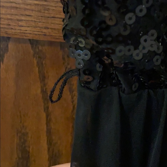 Black Sequin High-Low Dress - Picture 5 of 5
